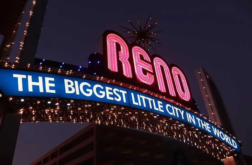 Reno the biggest little city in the world neon sign