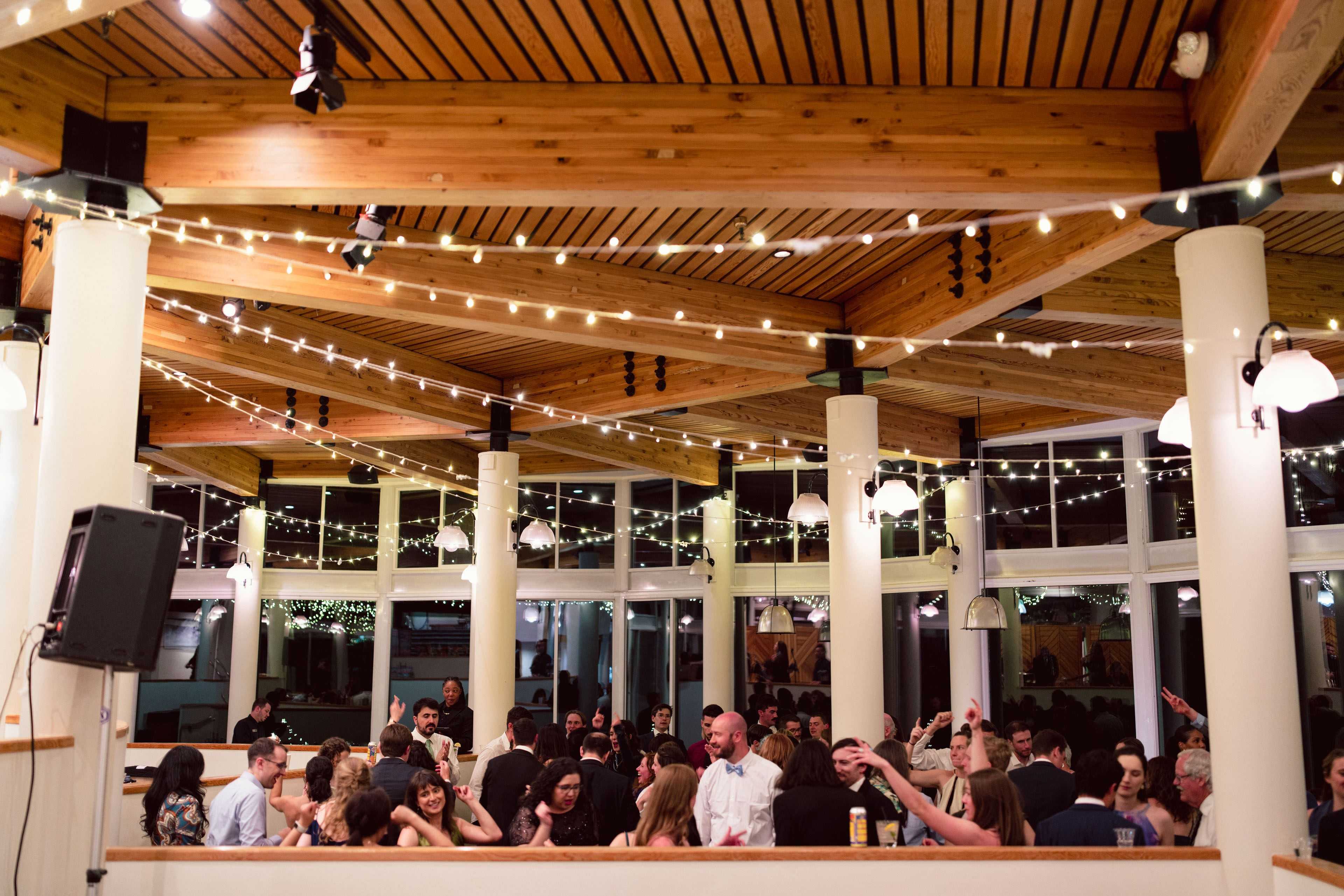 wedding lighting decor at Palisades Tahoe