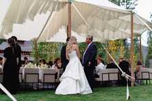 wedding tent drapery by Sierra lighting
