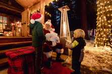 south lakes winter wonderland event with Christmas lighting