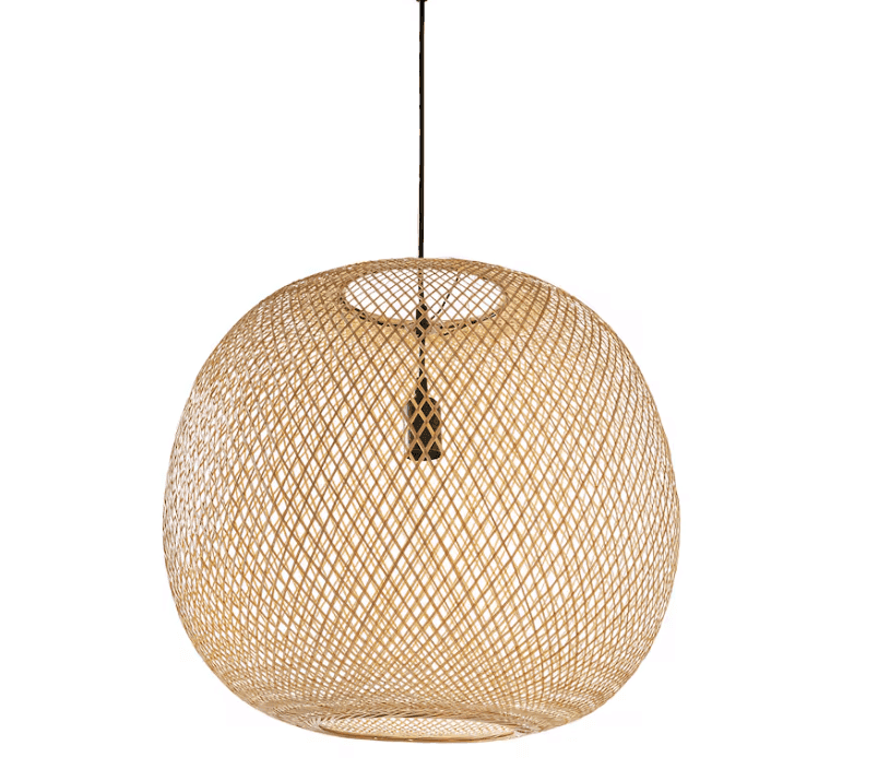 Round Rattan Bamboo Pendant light