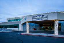 carson valley medical center with holiday lighting