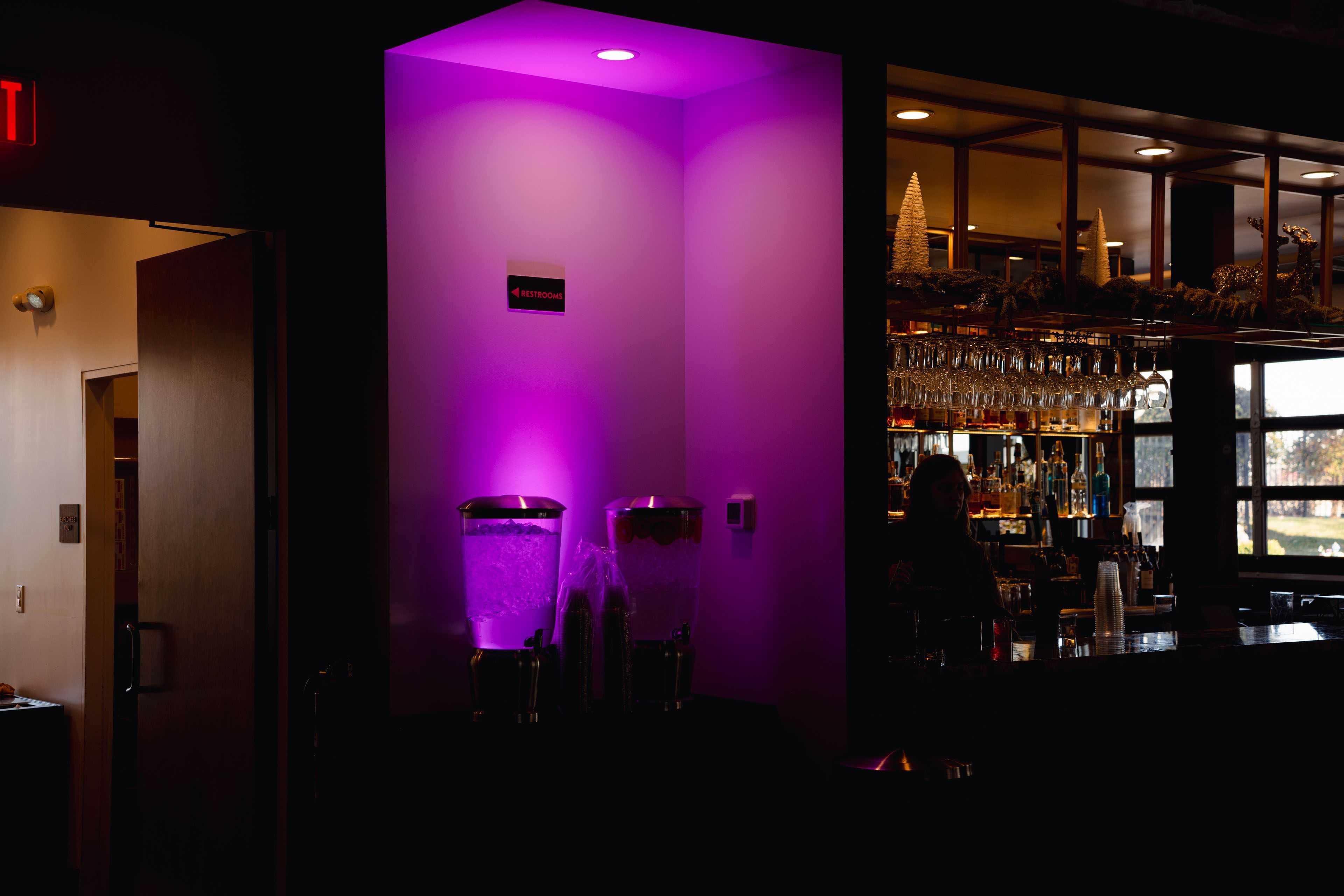 adding a pop of color to a corporate event